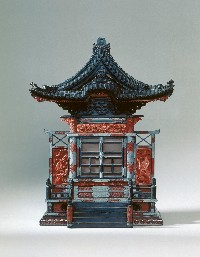 Modell eines buddhistischen Tempels